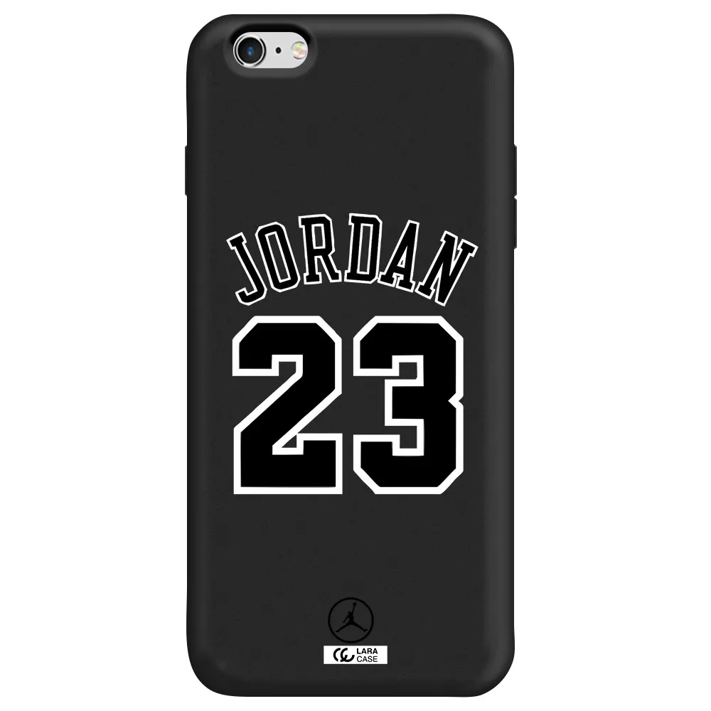 Twenty Three Jordan Apple iPhone 6 s plus Silicone black Case