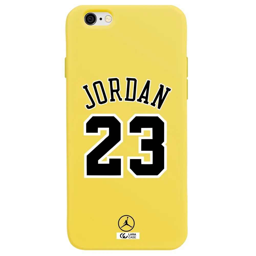 Twenty Three Jordan Apple iPhone 6 Silicone canary yellow Case