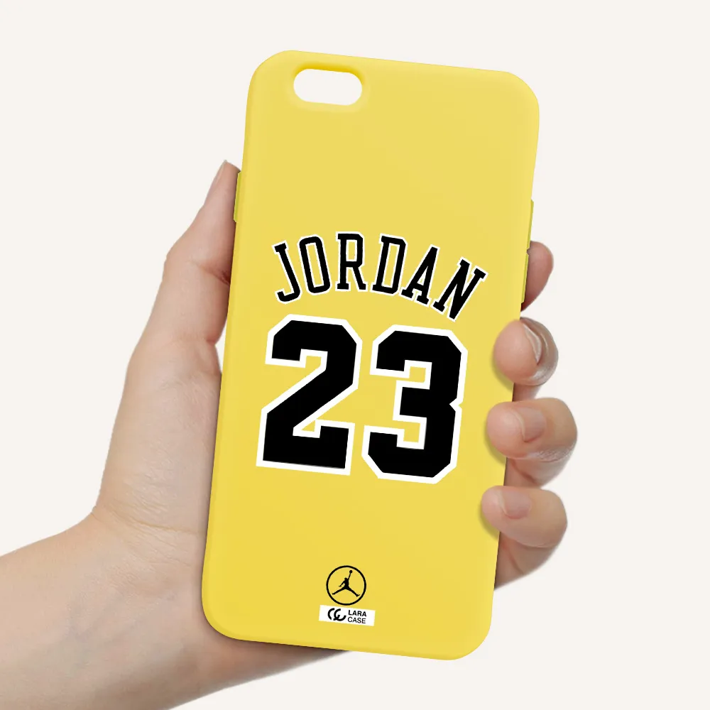 Twenty Three Jordan Apple iPhone 6 Silicone canary yellow Case