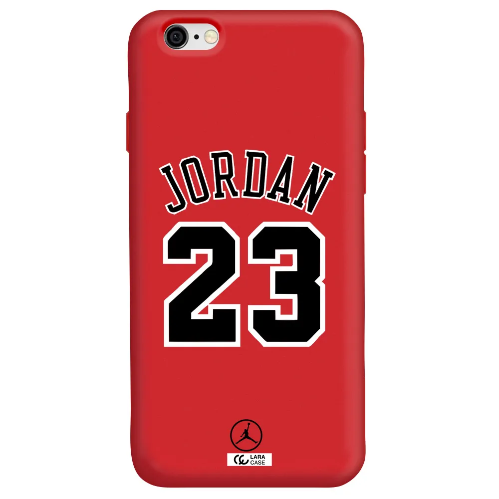Twenty Three Jordan Apple iPhone 6 Silicone Imperial Red Case