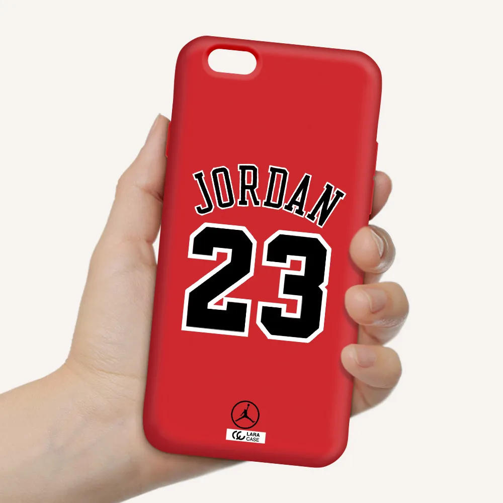 Twenty Three Jordan Apple iPhone 6 Silicone Imperial Red Case