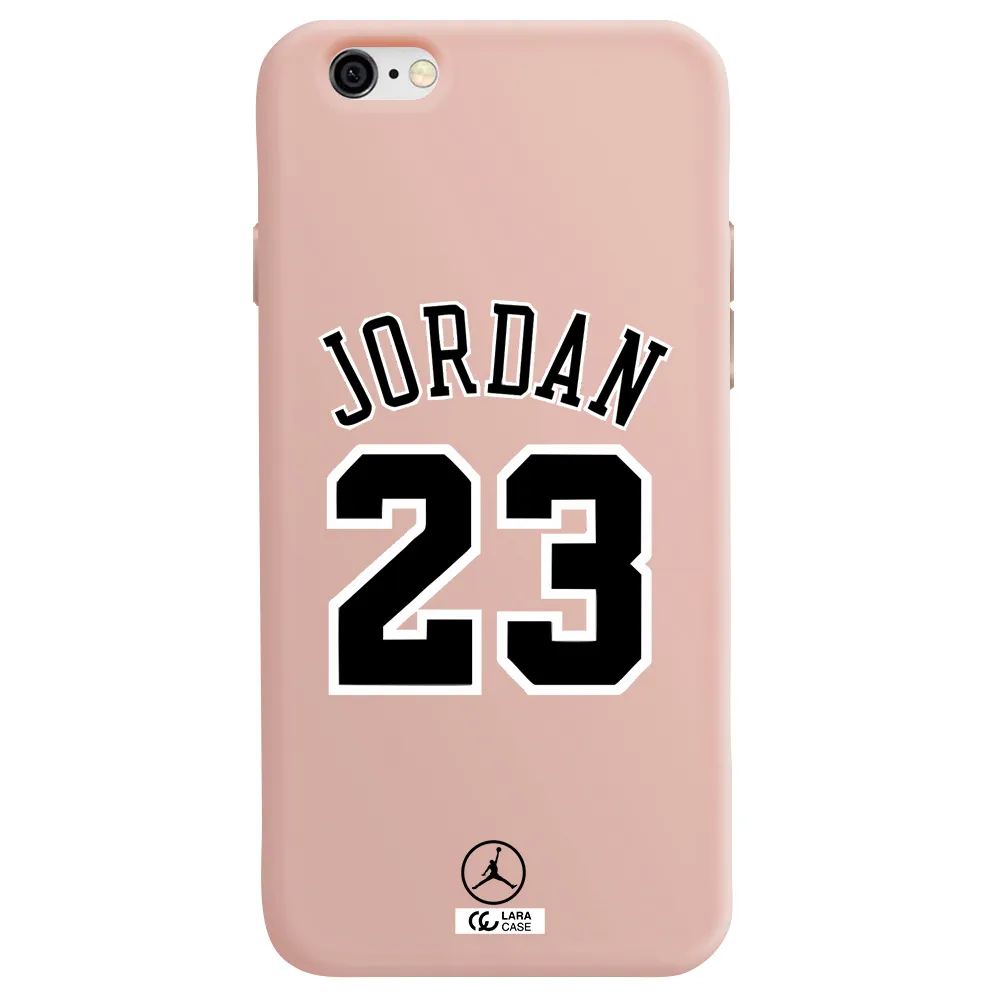 Twenty Three Jordan Apple iPhone 6 Silicone pastel pink Case
