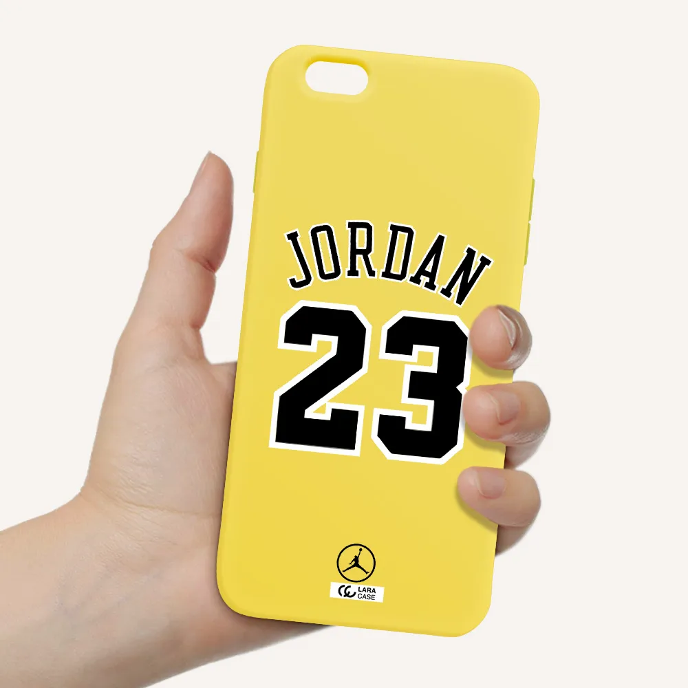 Twenty Three Jordan Apple iPhone 6S Silicone canary yellow Case