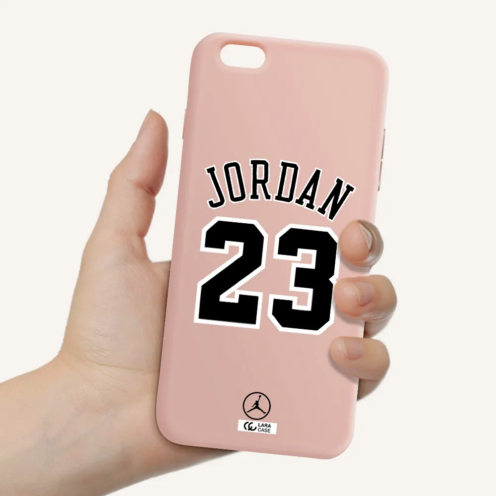 Twenty Three Jordan Apple iPhone 6S Silicone pastel pink Case