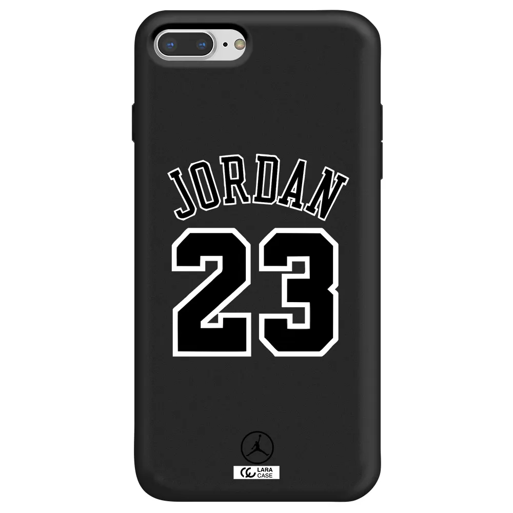 Twenty Three Jordan Apple iPhone 7 plus Silicone black Case