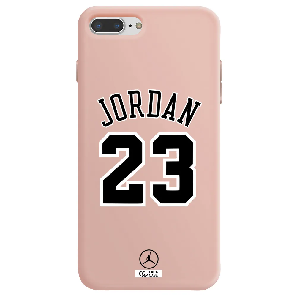 Twenty Three Jordan Apple iPhone 7 plus Silicone pastel pink Case