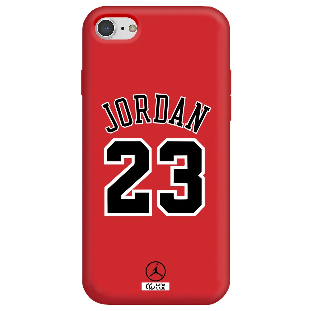 Twenty Three Jordan Apple iPhone 7 Silicone Imperial Red Case