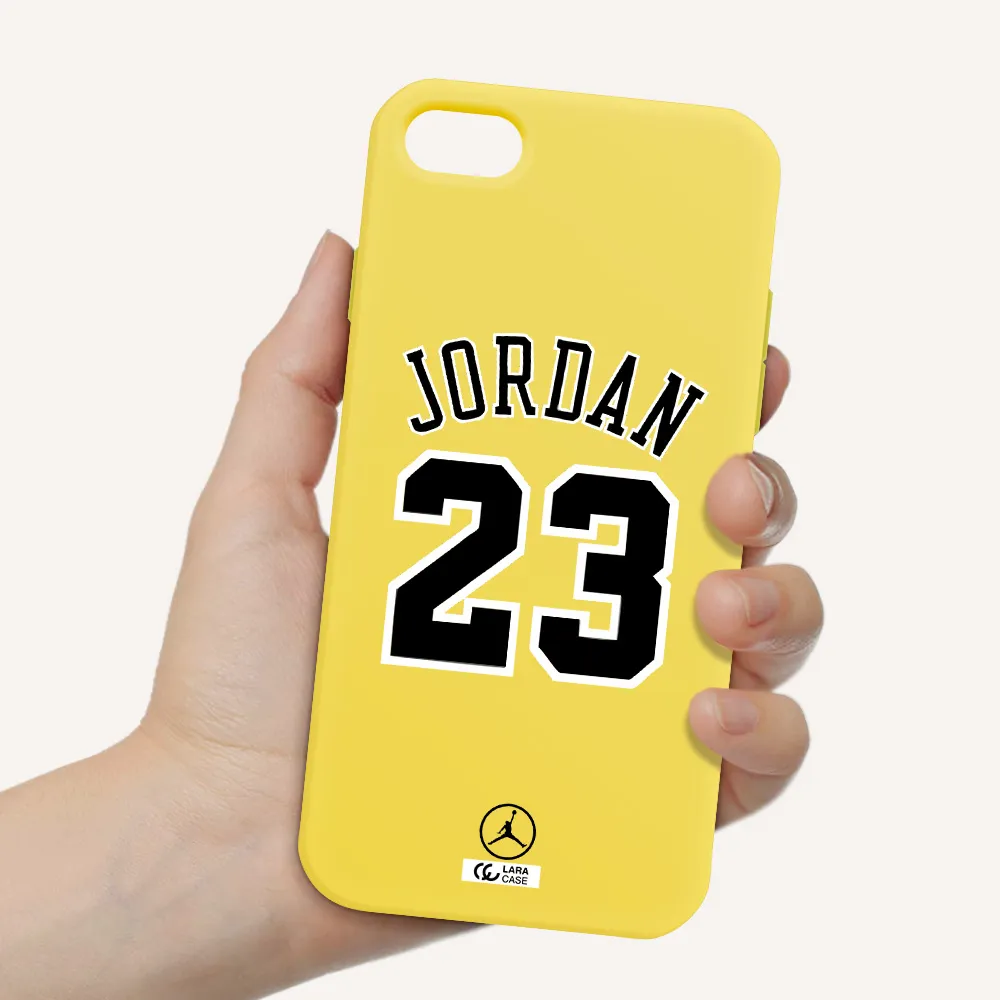 Twenty Three Jordan Apple iPhone 8 Silicone canary yellow Case