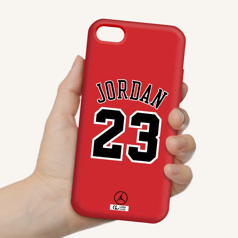Twenty Three Jordan Apple iPhone 8 Silicone Imperial Red Case