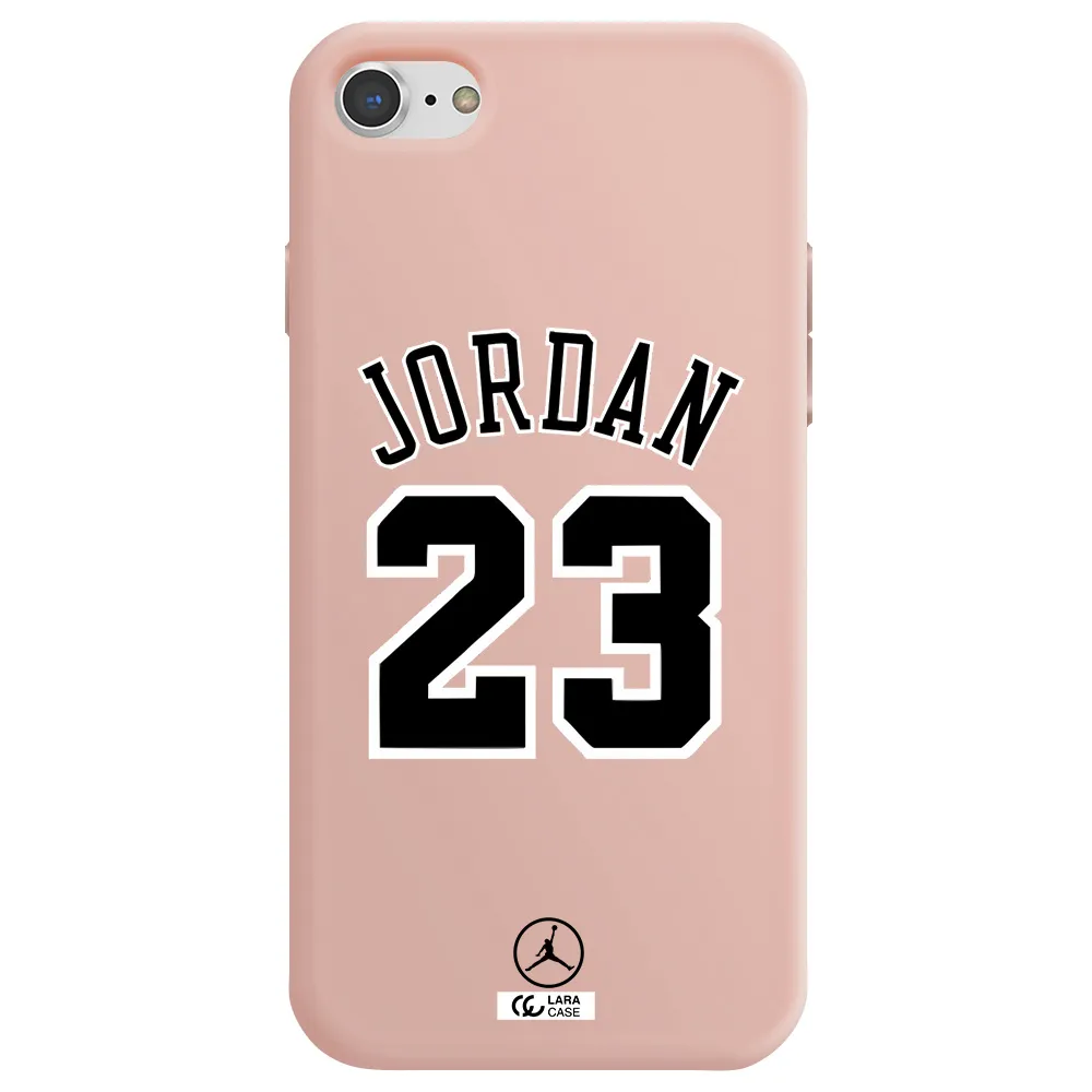 Twenty Three Jordan Apple iPhone 8 Silicone pastel pink Case