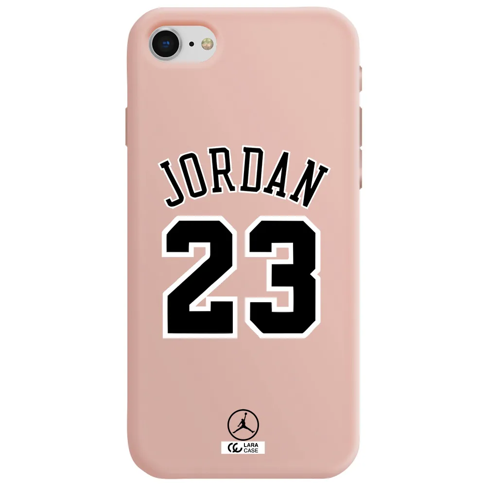 Twenty Three Jordan Apple iPhone se 2020 Silicone pastel pink Case