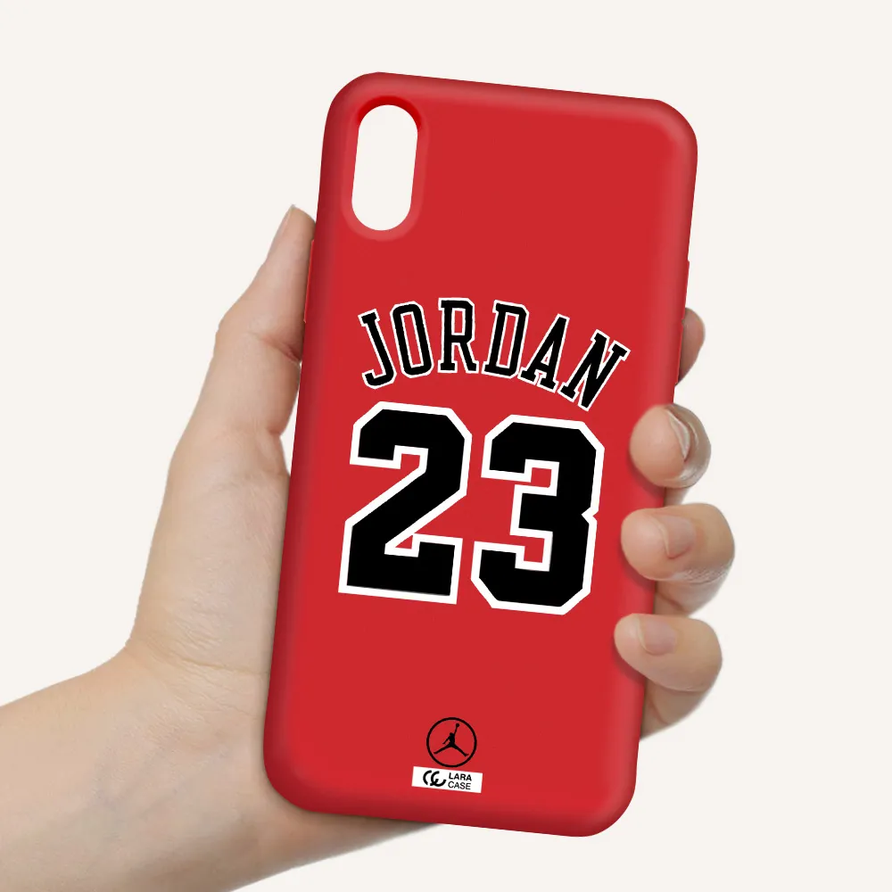 Twenty Three Jordan Apple iPhone X Silicone Imperial Red Case