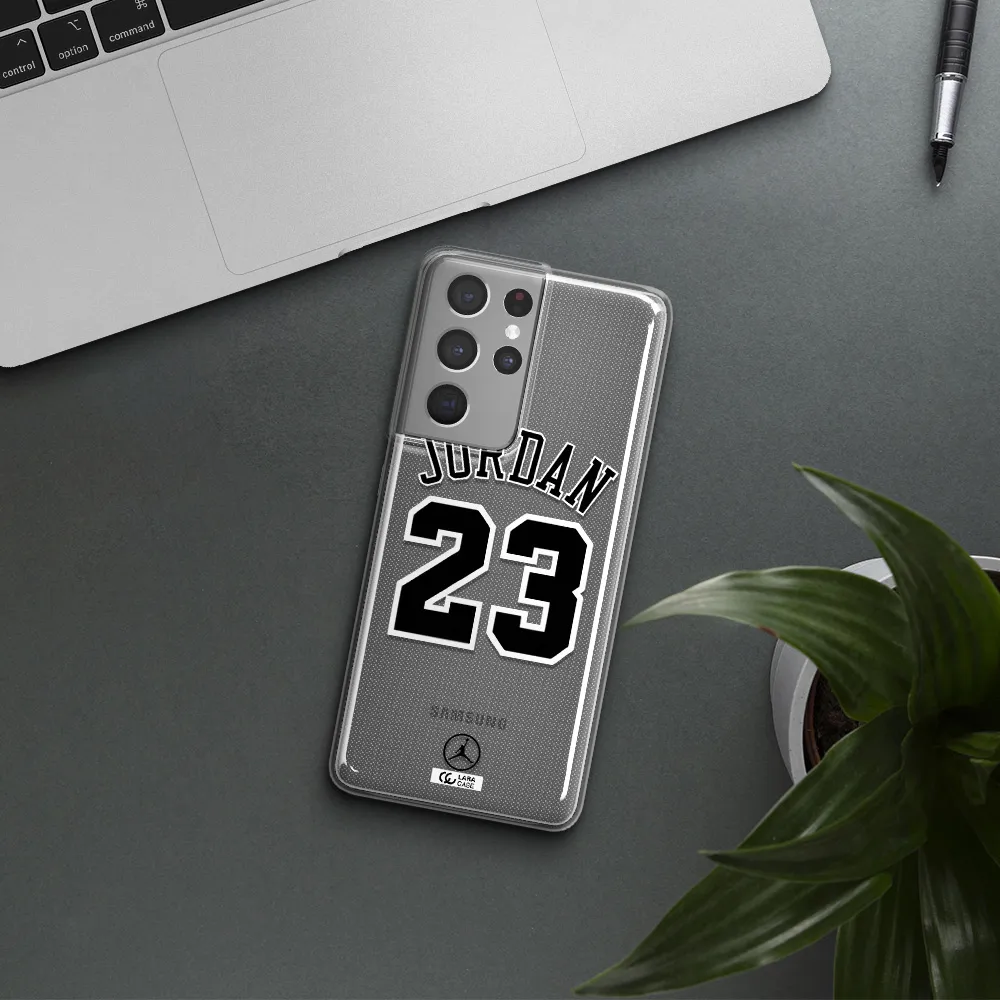 Twenty Three Jordan Samsung S21 Ultra Clear TPU Case
