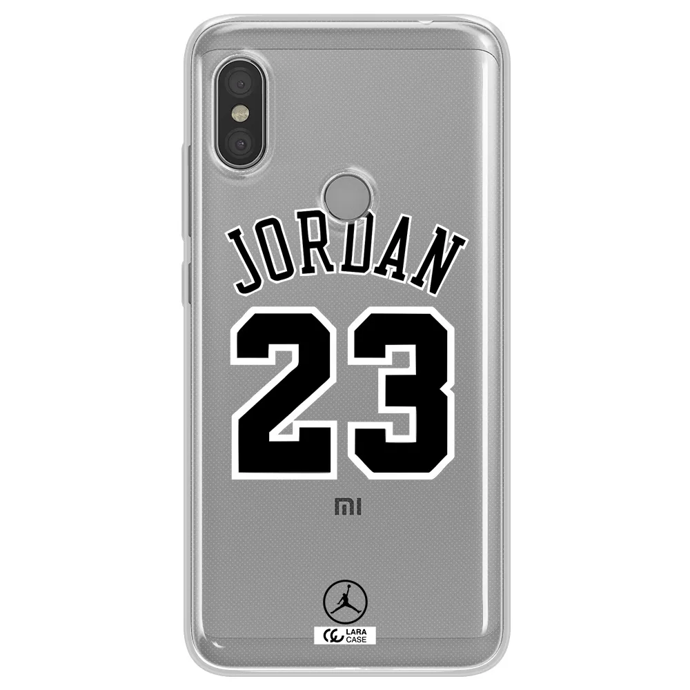 Twenty Three Jordan Xiaomi Redmi Note 6 Pro Clear TPU Case