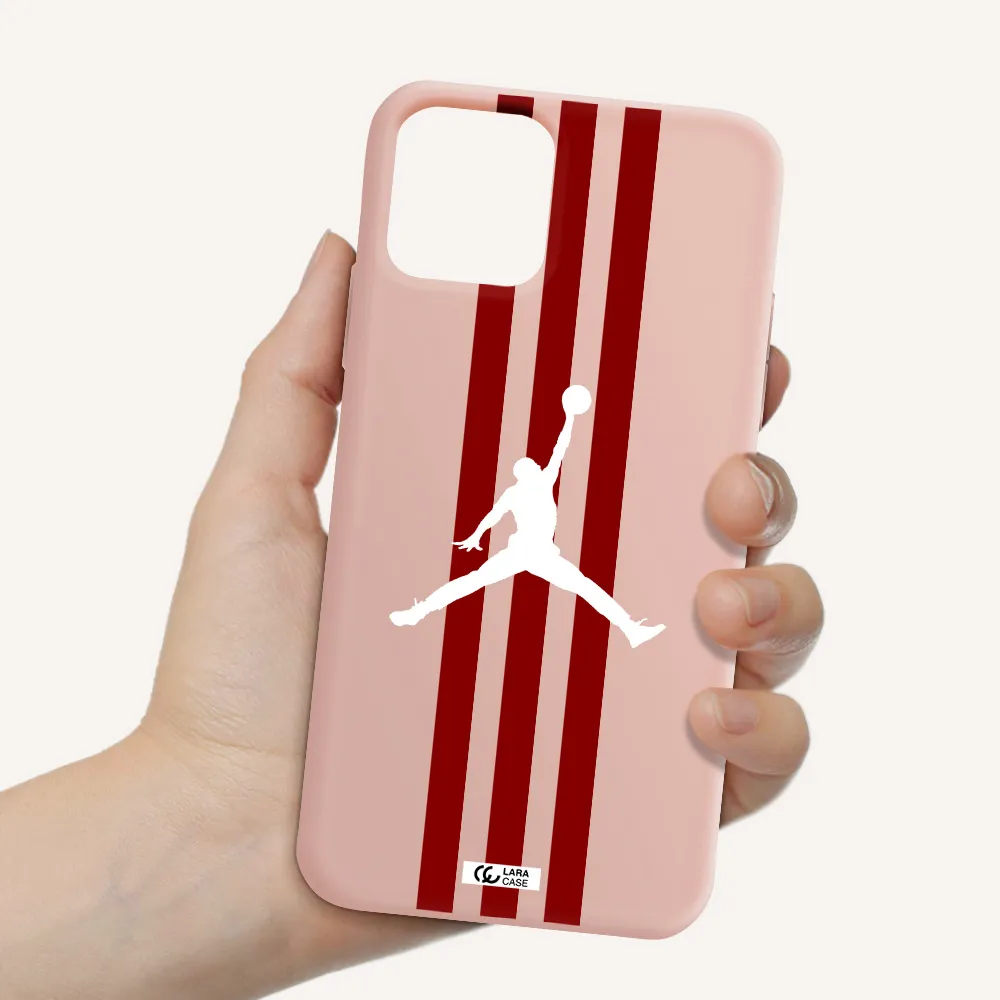 Jordan Icon Apple iPhone 11 pro max Silicone pastel pink Case