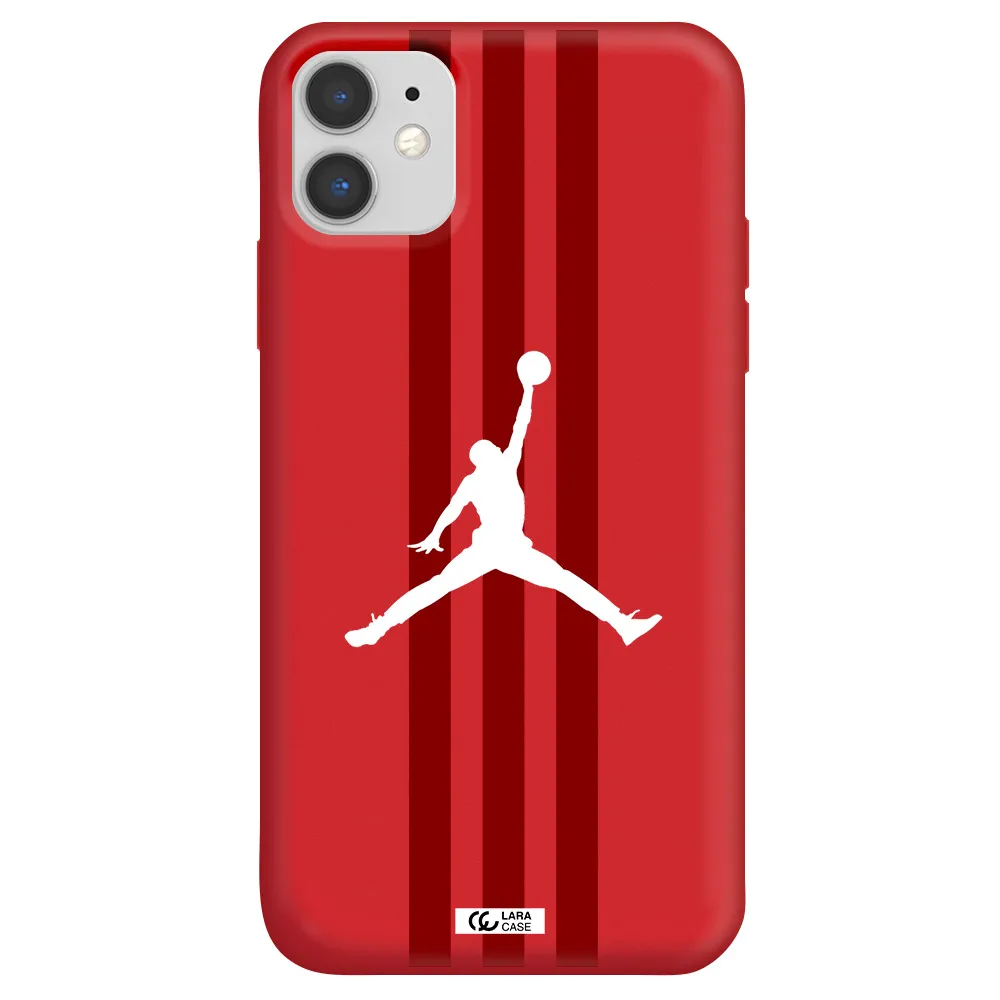 Jordan Icon Apple iPhone 11 Silicone Imperial Red Case