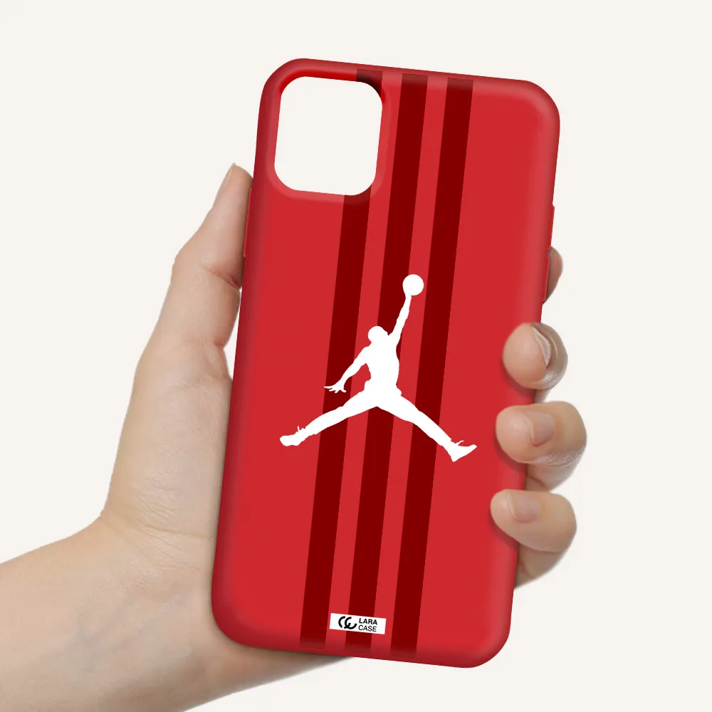 Jordan Icon Apple iPhone 11 Silicone Imperial Red Case