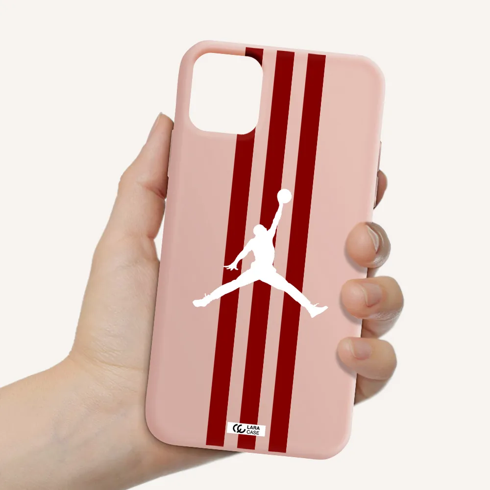 Jordan Icon Apple iPhone 11 Silicone pastel pink Case
