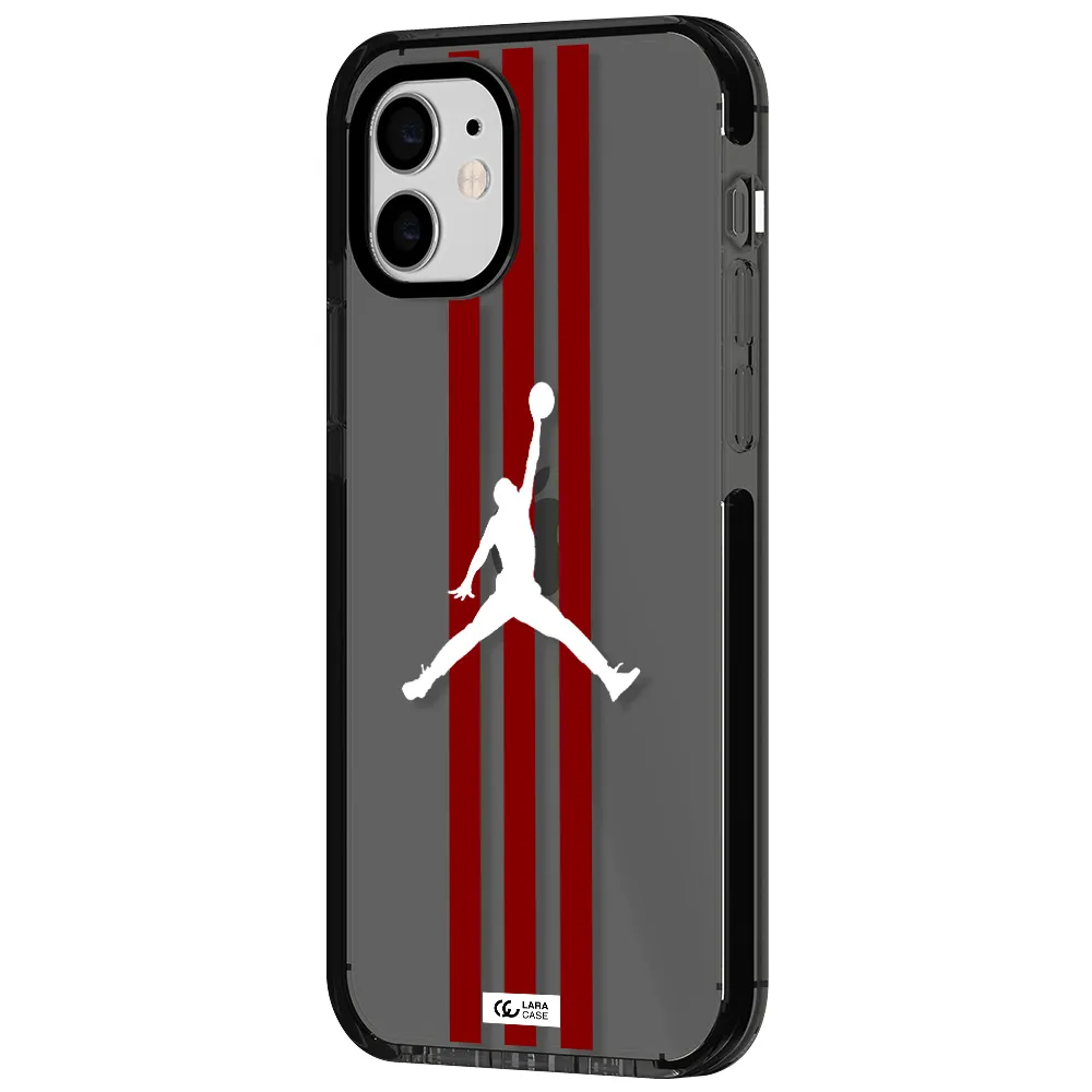 Jordan Icon Apple iPhone 12 impact Smoke Black Case