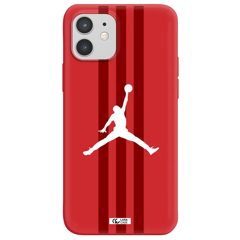 Jordan Icon Apple iPhone 12 mini Silicone Imperial Red Case