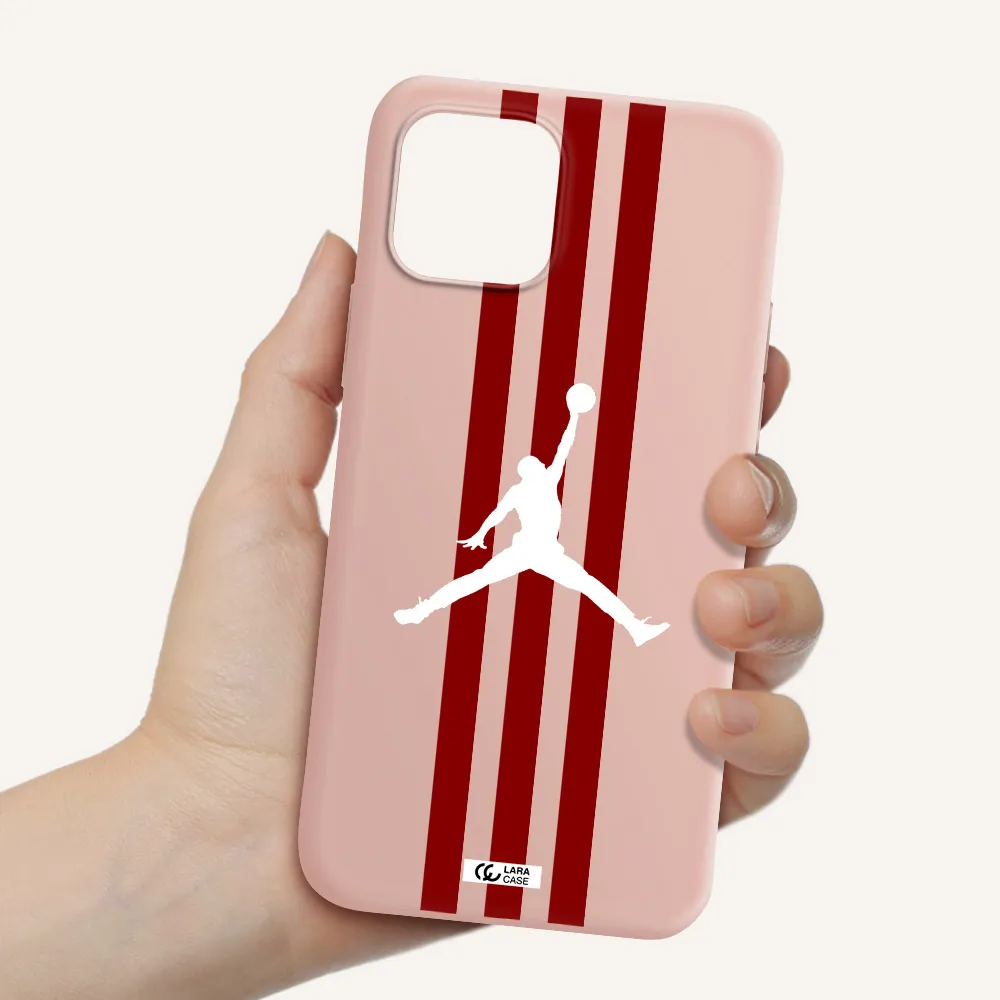 Jordan Icon Apple iPhone 12 mini Silicone pastel pink Case