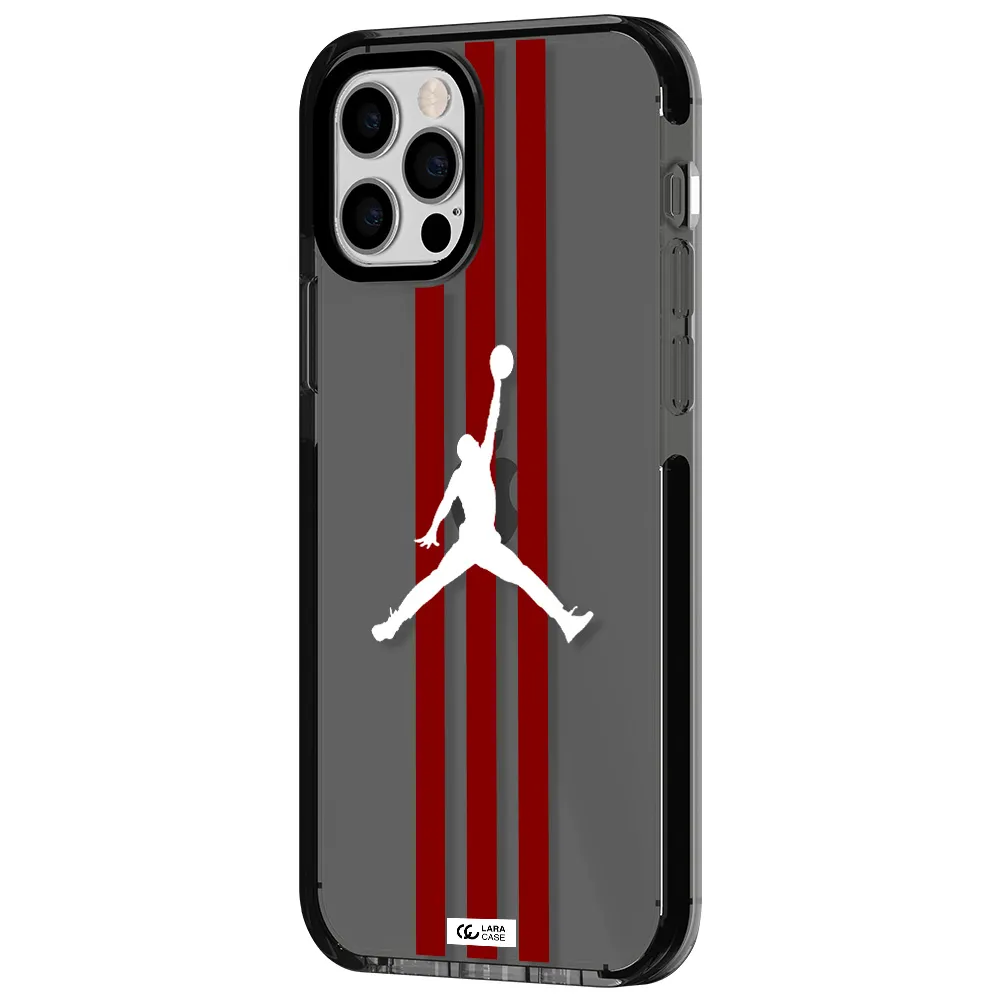 Jordan Icon Apple iPhone 12 pro impact Smoke Black Case