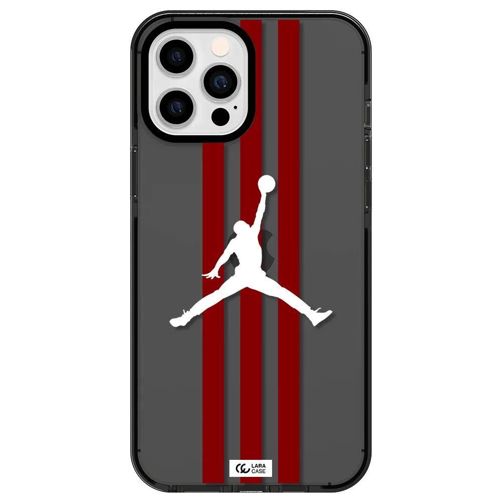 Jordan Icon Apple iPhone 12 pro max impact Smoke Black Case