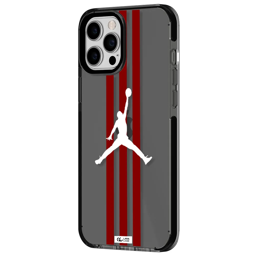 Jordan Icon Apple iPhone 12 pro max impact Smoke Black Case