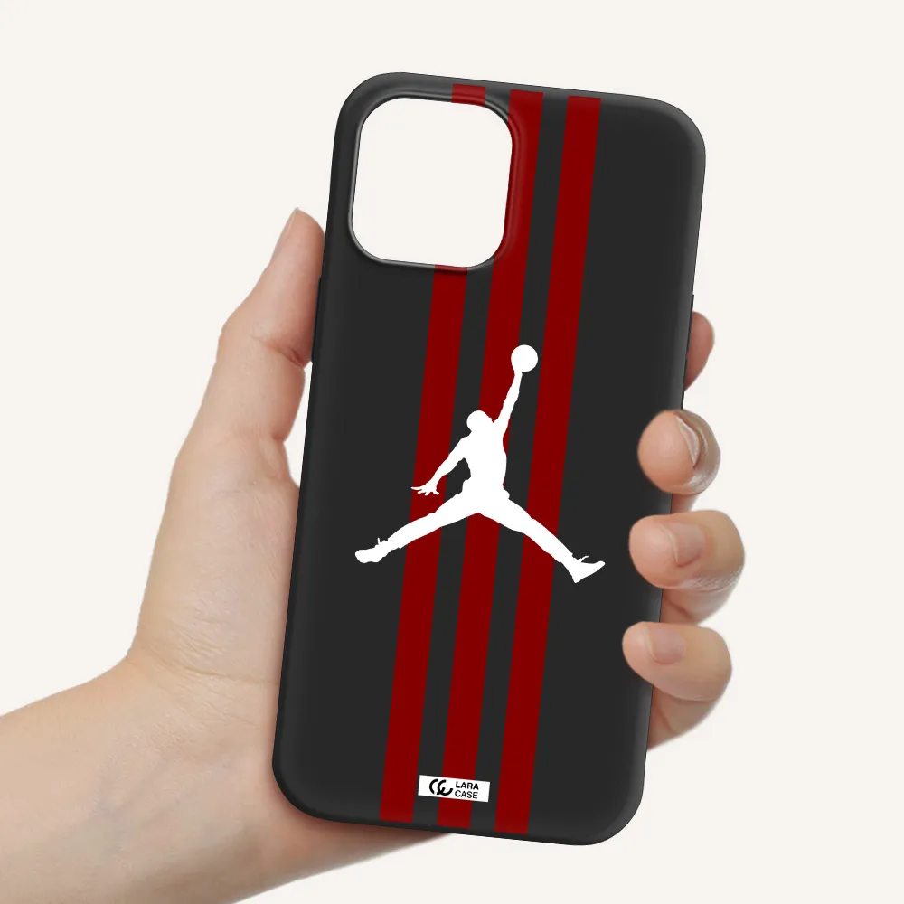 Jordan Icon Apple iPhone 12 pro Silicone black Case