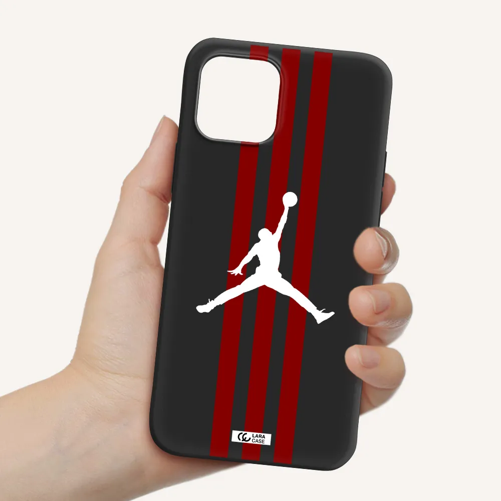 Jordan Icon Apple iPhone 12 Silicone black Case