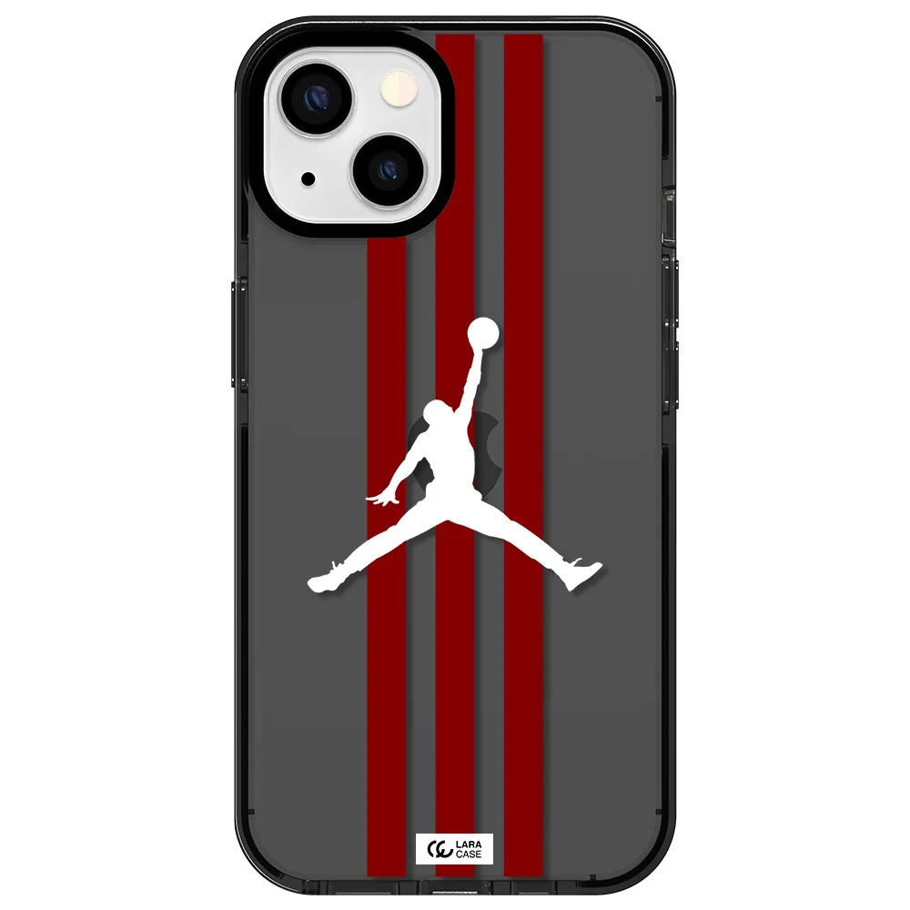 Jordan Icon Apple iPhone 13 impact Smoke Black Case