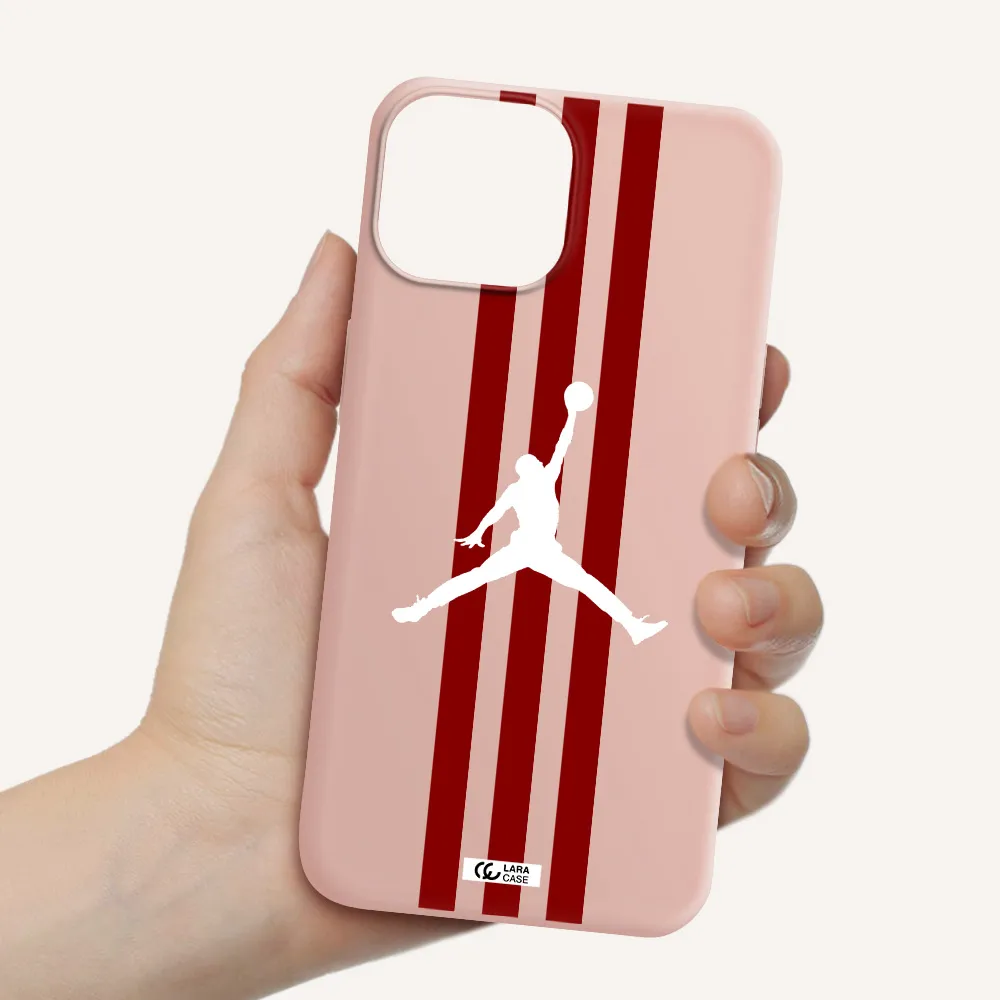Jordan Icon Apple iPhone 13 mini Silicone pastel pink Case