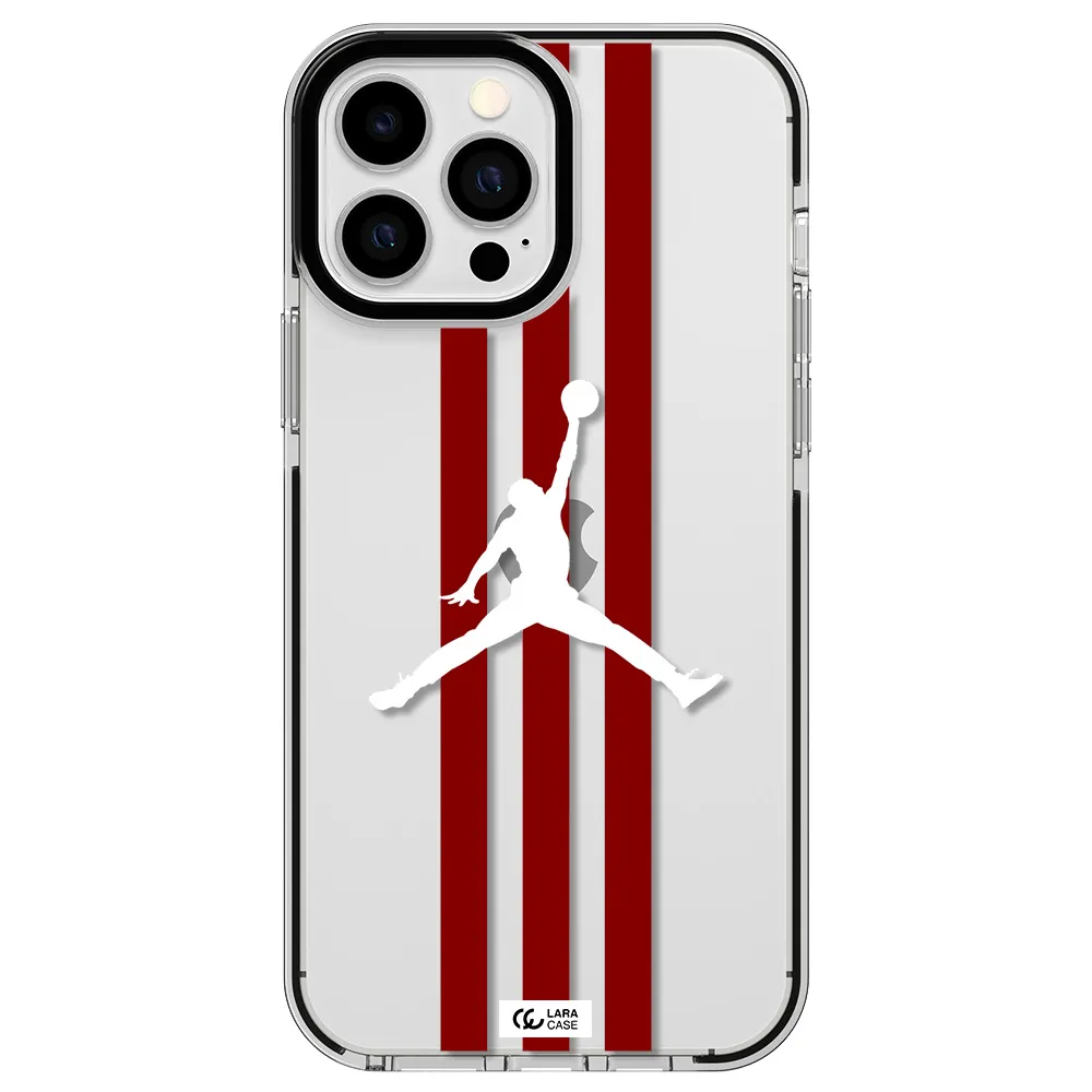 Jordan Icon Apple iPhone 13 Pro Max impact black border Case