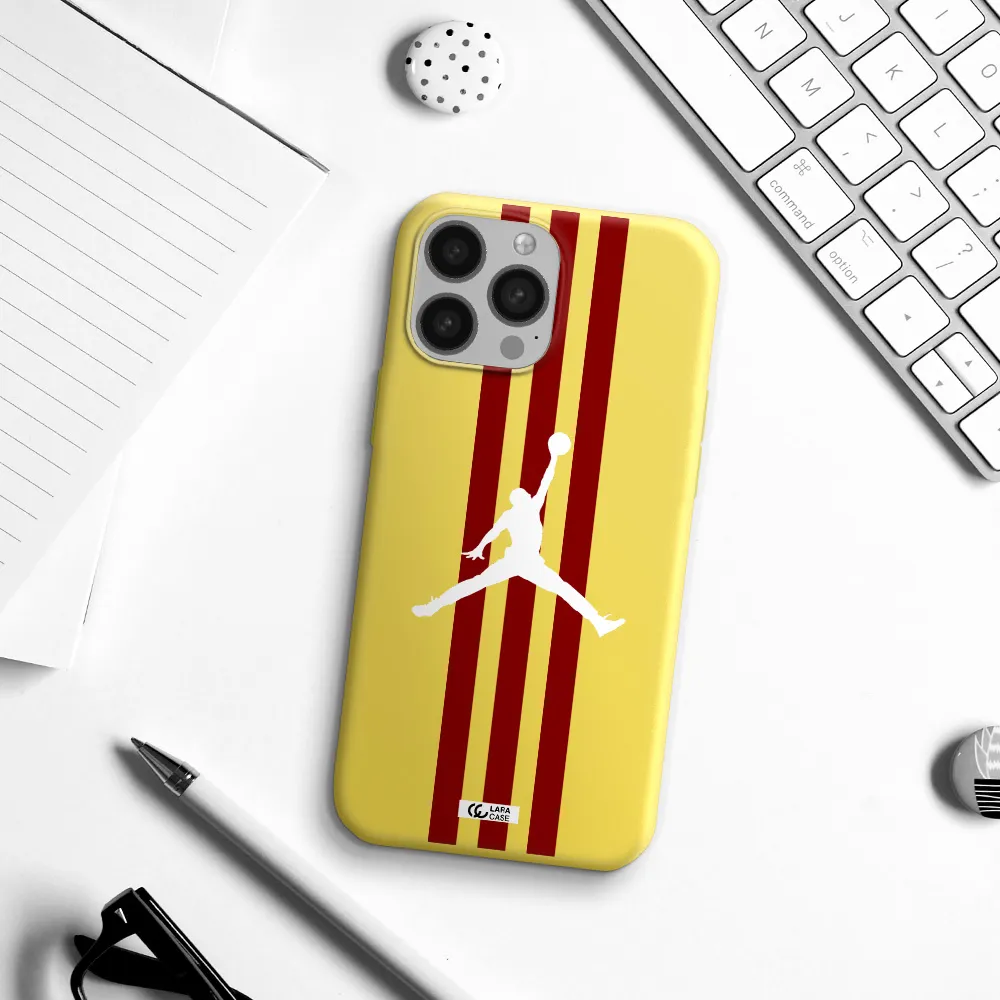 Jordan Icon Apple iPhone 13 Pro Silicone canary yellow Case
