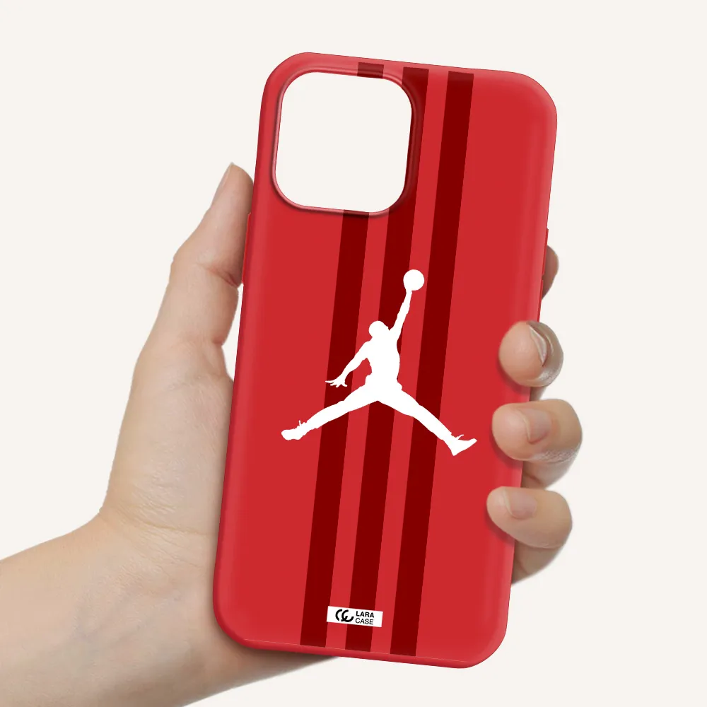 Jordan Icon Apple iPhone 13 Pro Silicone Imperial Red Case