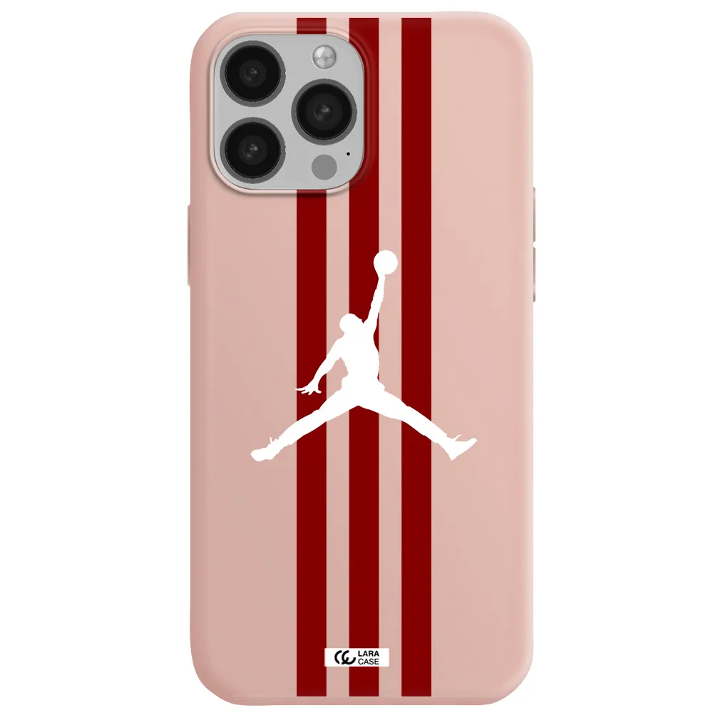 Jordan Icon Apple iPhone 13 Pro Silicone pastel pink Case