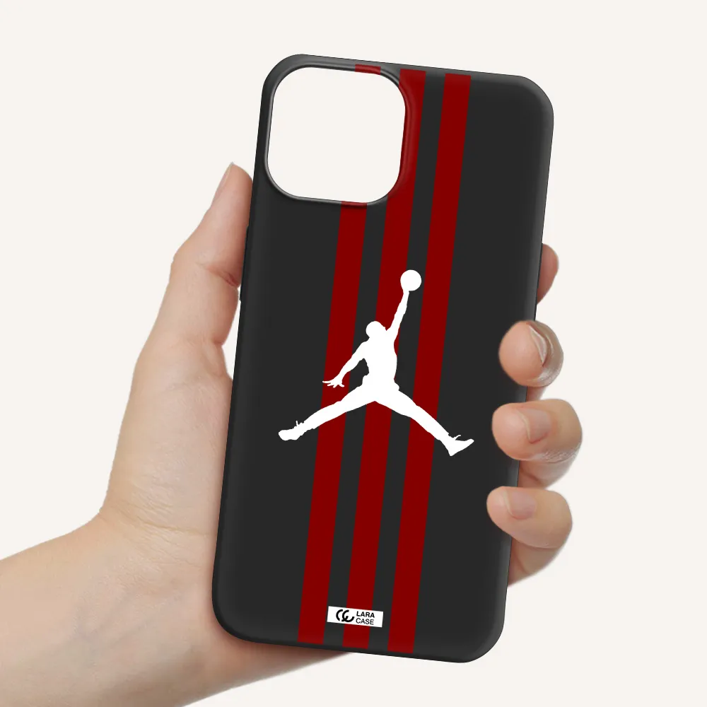 Jordan Icon Apple iPhone 13 Silicone black Case