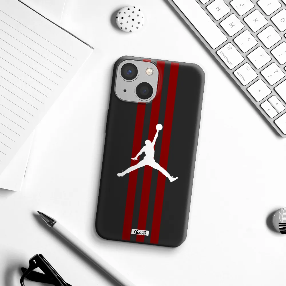 Jordan Icon Apple iPhone 13 Silicone black Case