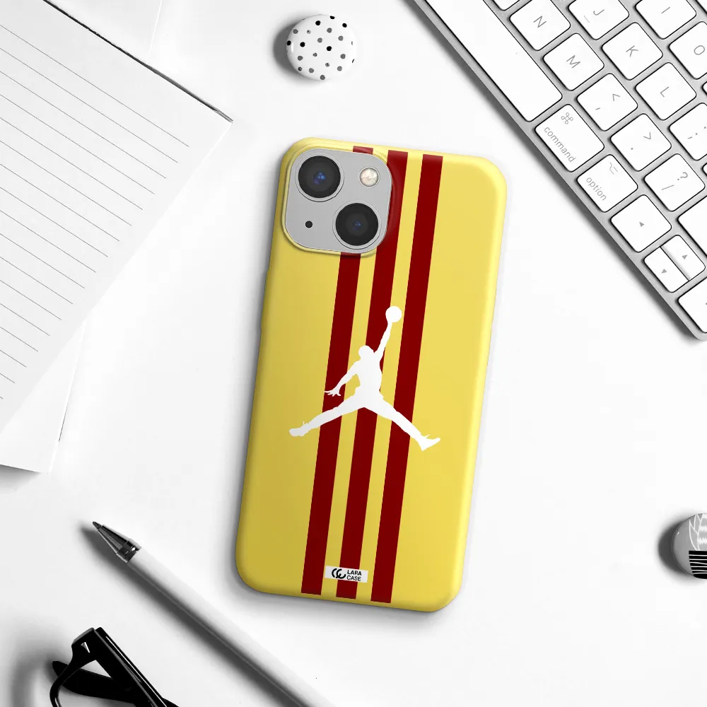 Jordan Icon Apple iPhone 13 Silicone canary yellow Case