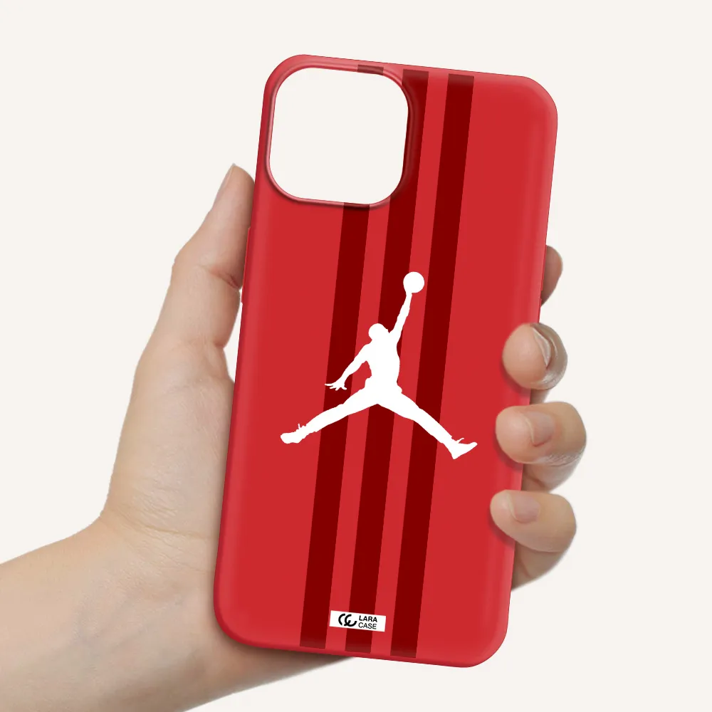 Jordan Icon Apple iPhone 13 Silicone Imperial Red Case