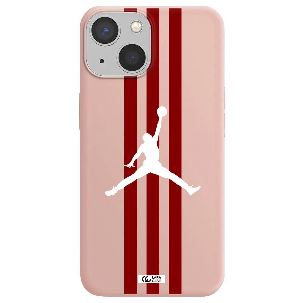 Jordan Icon Apple iPhone 13 Silicone pastel pink Case