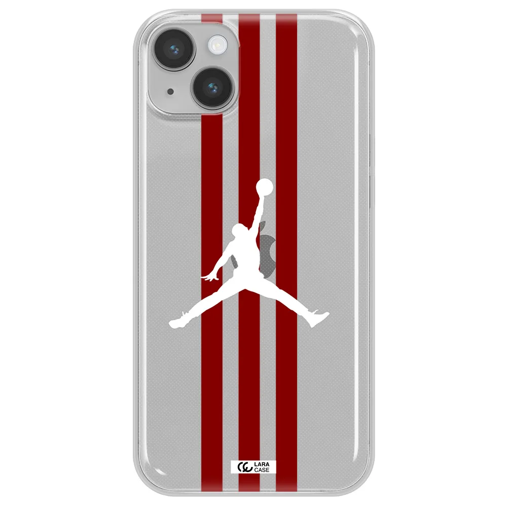 Jordan Icon Apple iPhone 14 Clear TPU Case