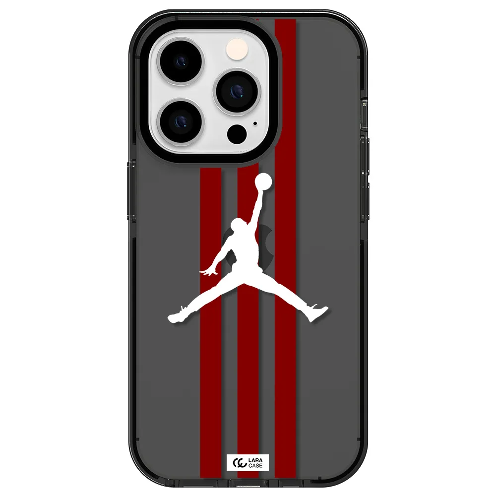 Jordan Icon Apple iPhone 14 pro impact Smoke Black Case