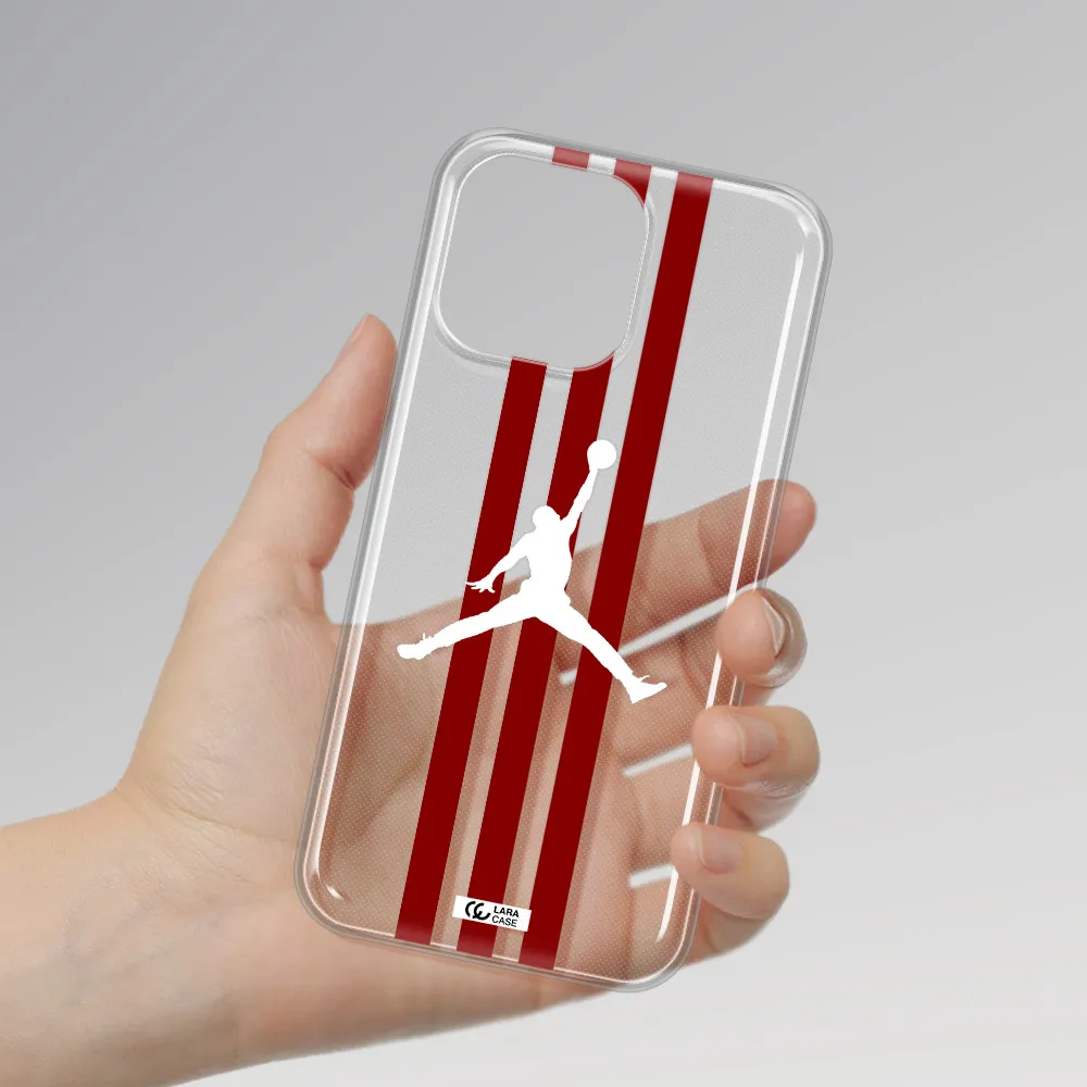 Jordan Icon Apple iPhone 14 pro max Clear TPU Case