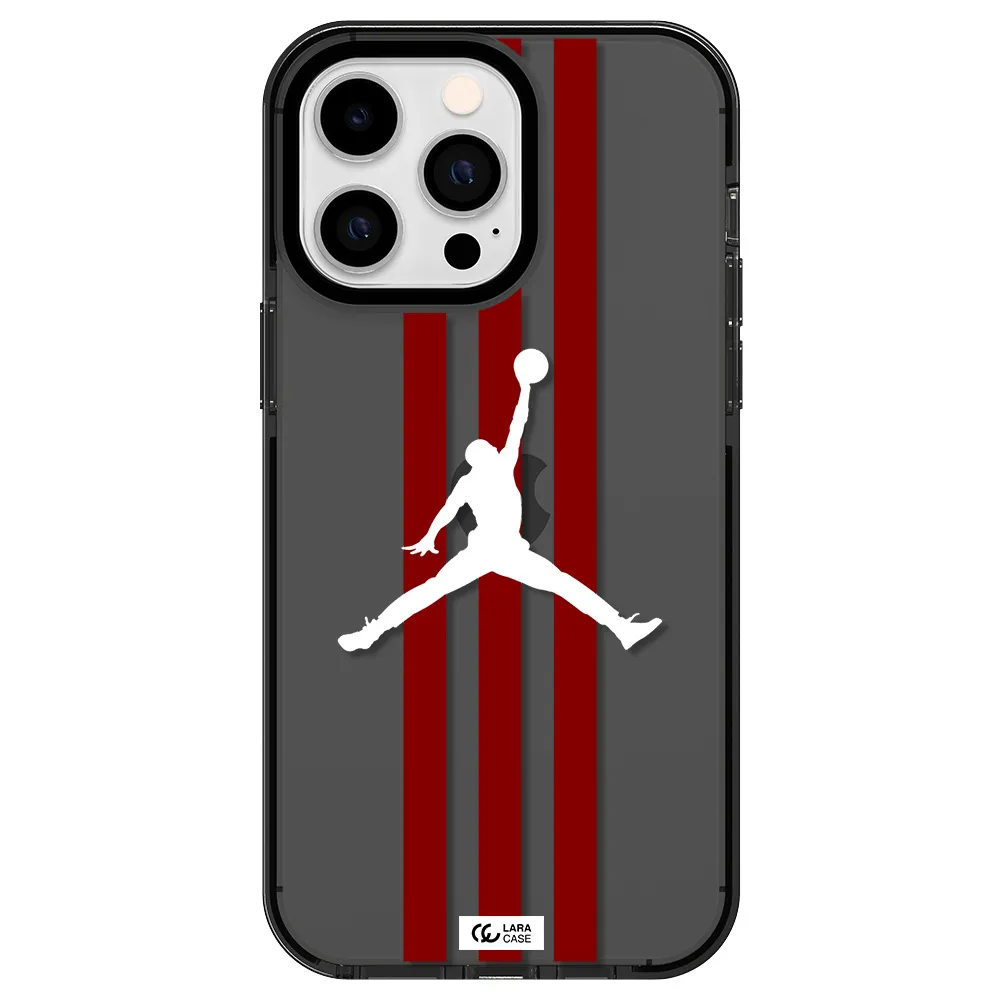Jordan Icon Apple iPhone 14 pro max impact Smoke Black Case