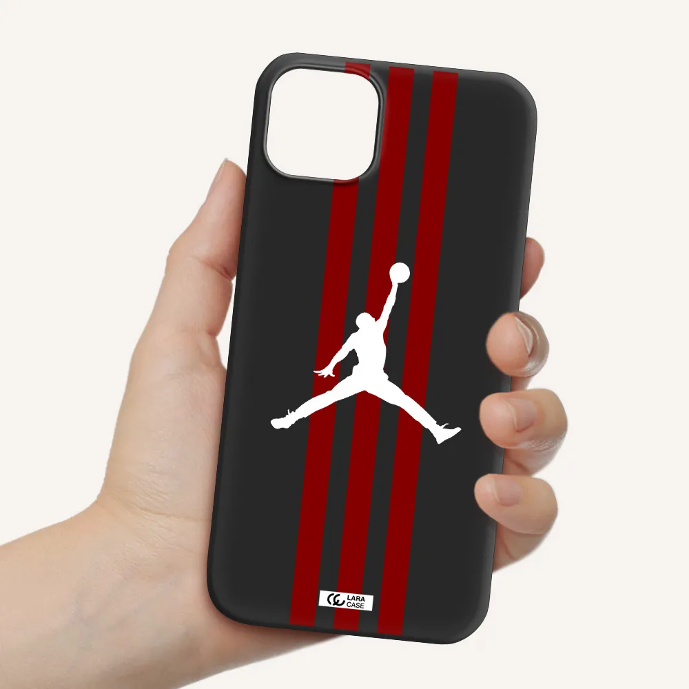 Jordan Icon Apple iPhone 14 Silicone black Case