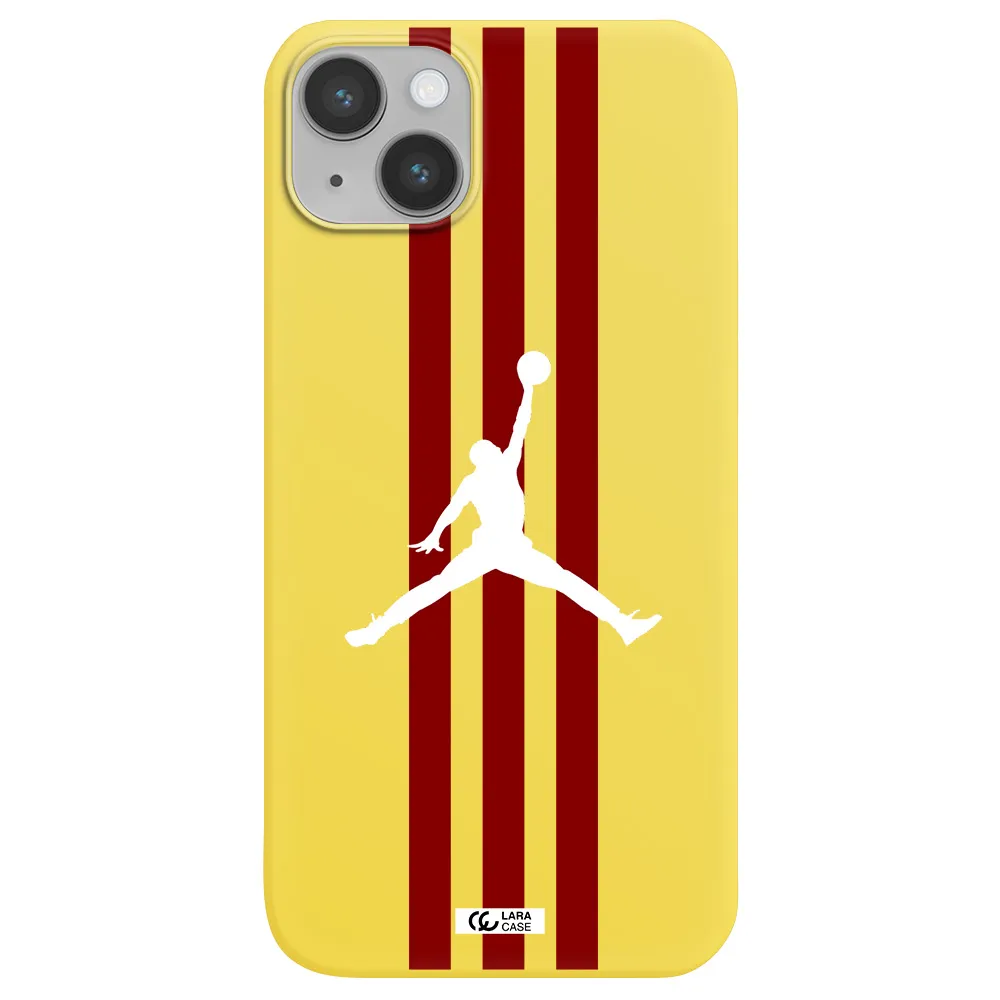 Jordan Icon Apple iPhone 14 Silicone canary yellow Case