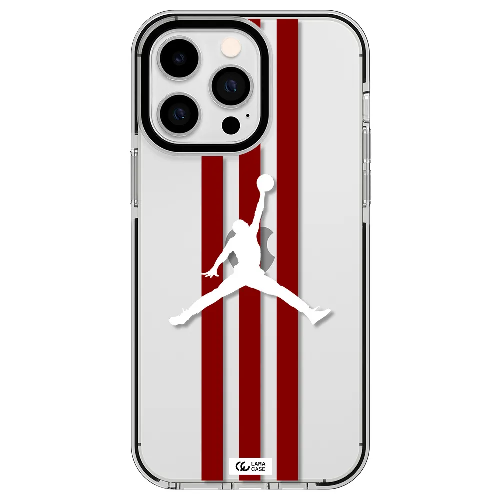 Jordan Icon Apple iPhone 15 Pro impact black border Case