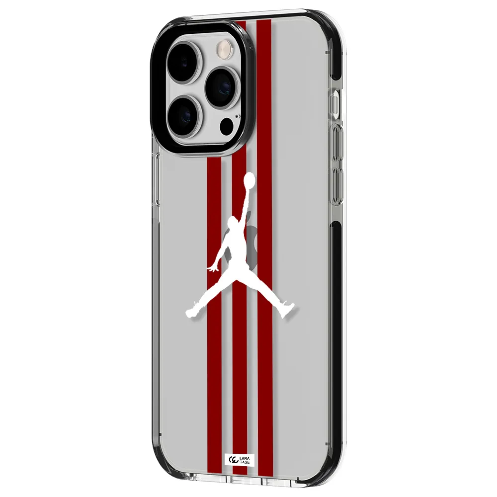 Jordan Icon Apple iPhone 15 Pro impact black border Case