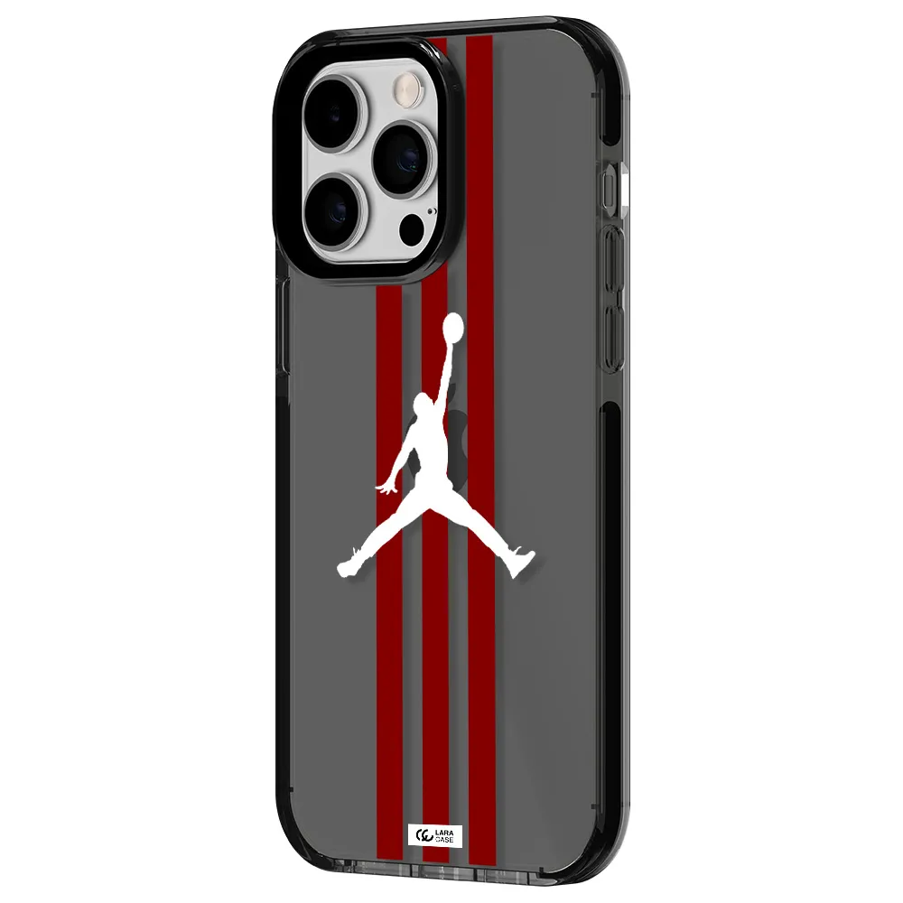 Jordan Icon Apple iPhone 15 Pro Max impact Smoke Black Case